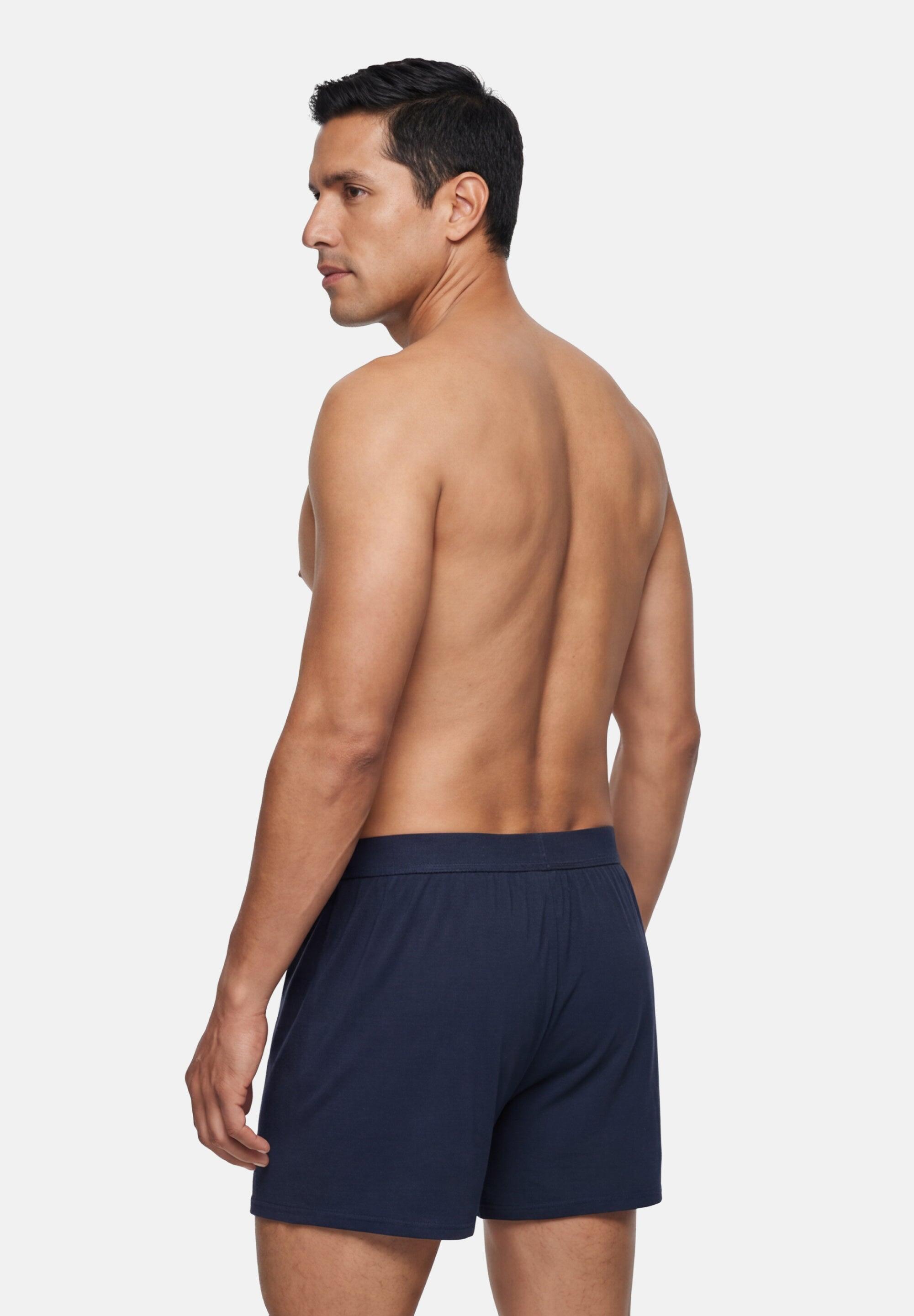 Boxers soltos de bambu para homem respiráveis com botão 6 unidades 4/5