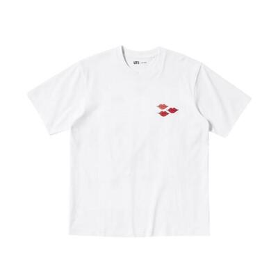 T-shirt kaws x warhol ut graphic red white