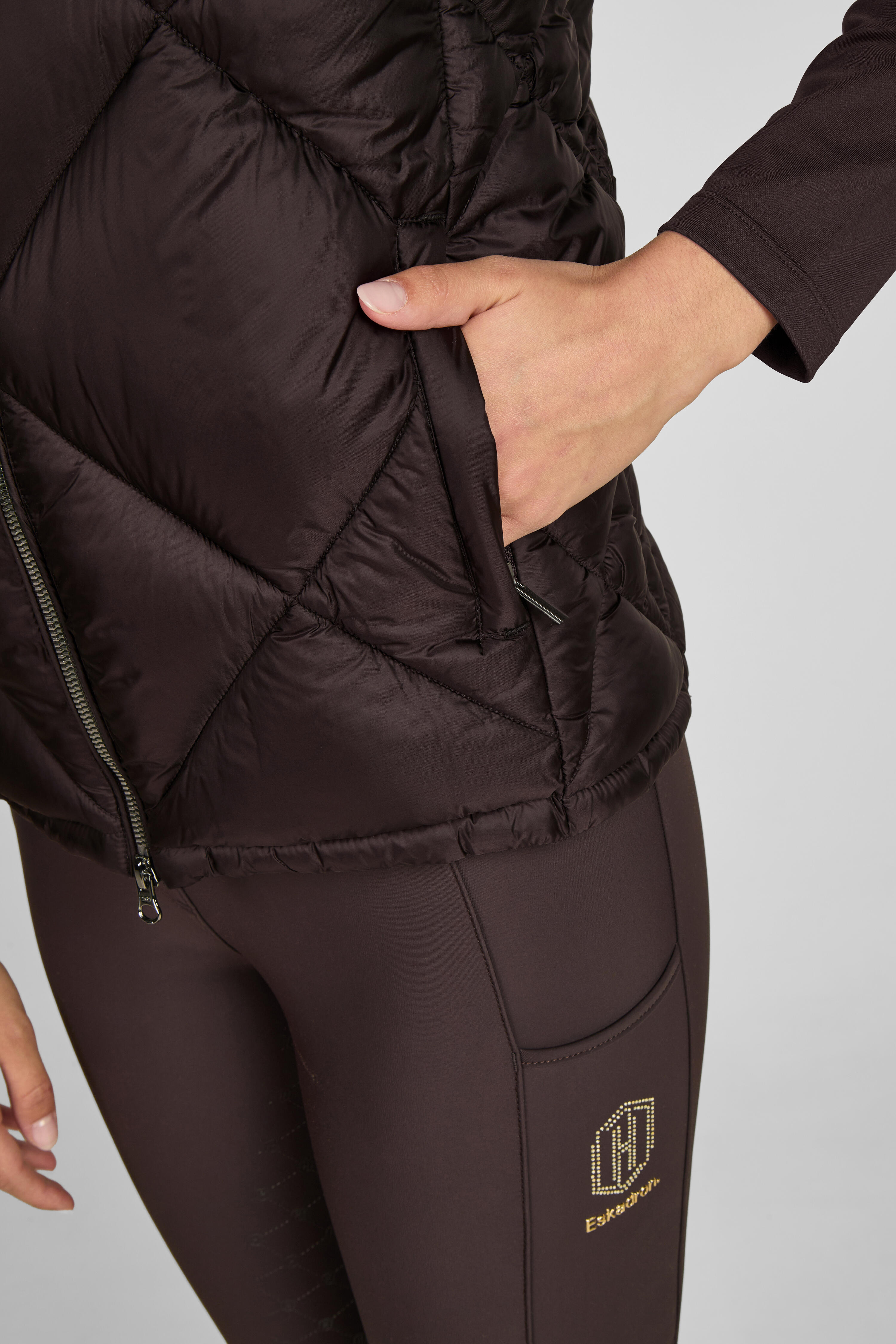 GILET MATELASSÉ  NOIR TRUFFE 6/7