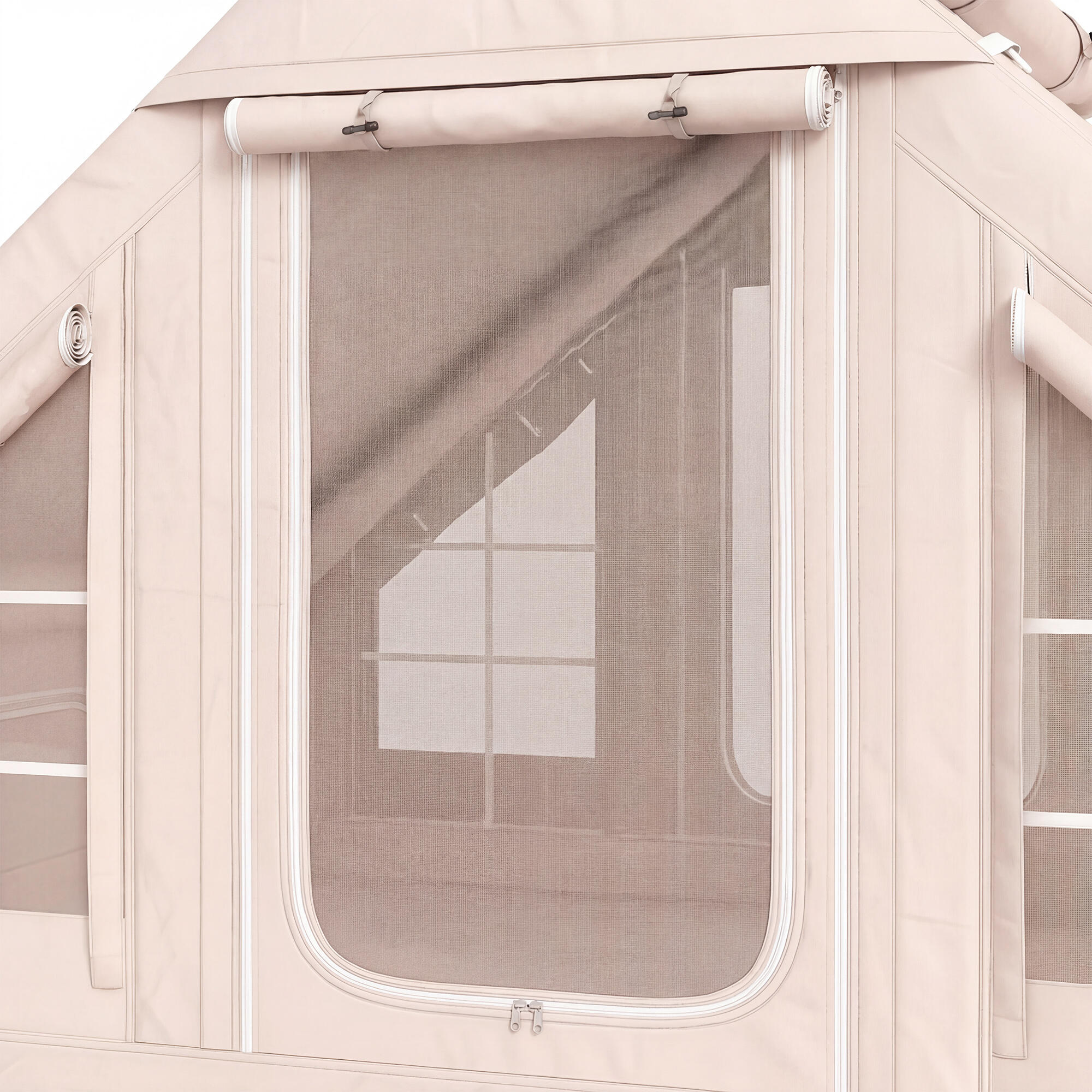 Tenda insuflável 300x210x200 cm bege Outsunny 5/5