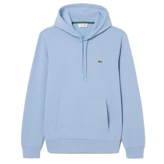 Felpa con Cappuccio Lacoste Blu Chiaro