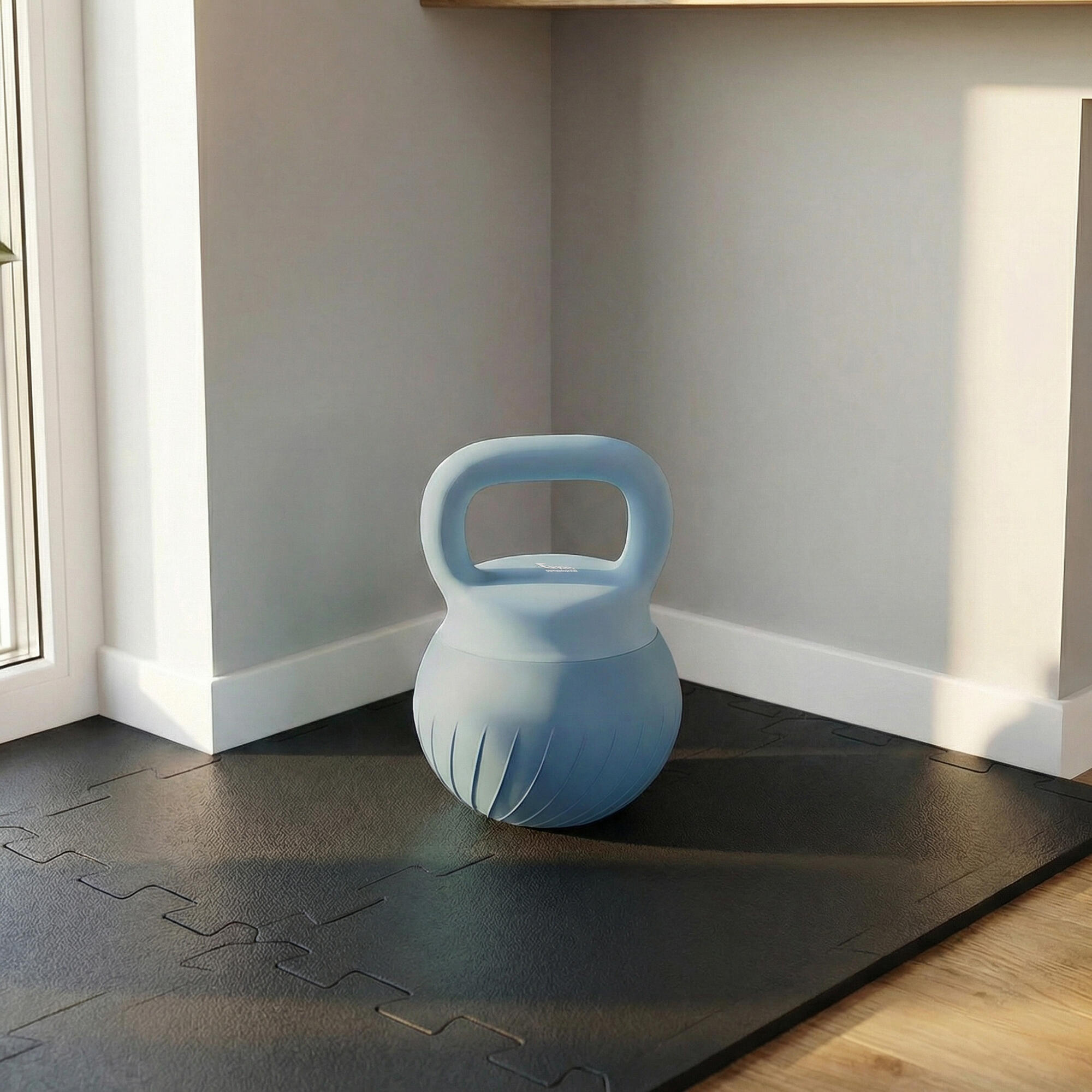 Kettlebell 27x20x20 cm azul claro SPORTNOW 2/5