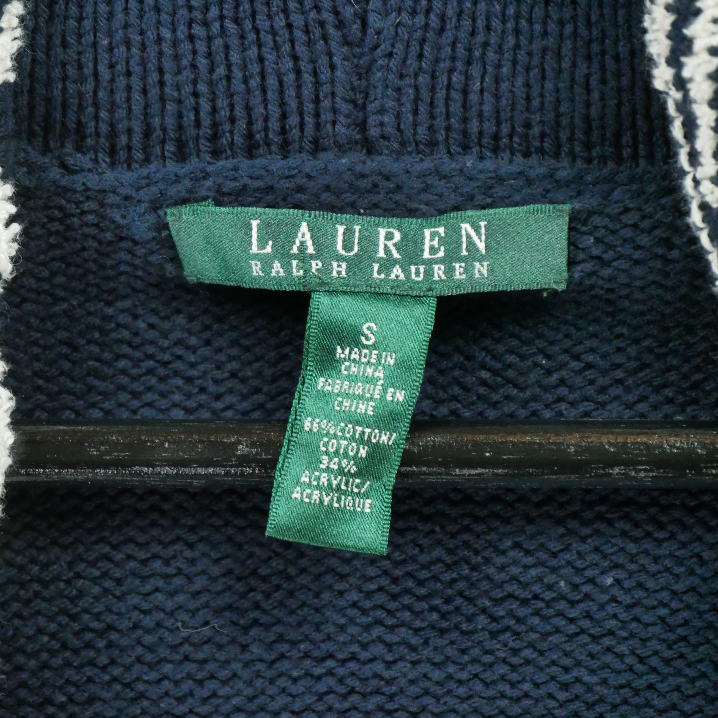 Women's navy cardigan vests 6/7