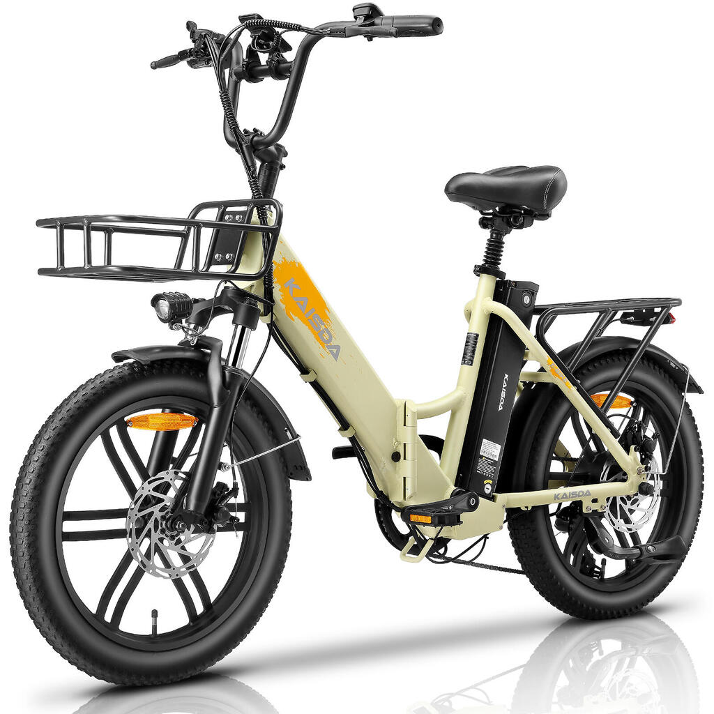 K201 Electric Bike 36V Dual 10.4AH Batteries 20*3.0 Inch Tire