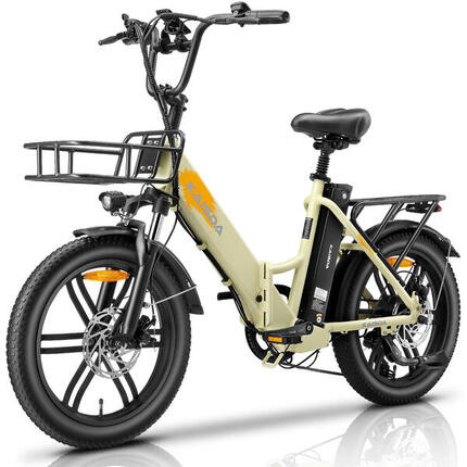 K201 Elektrofahrrad 36V Zwei 10,4Ah Akkus 20×3,0 Zoll Reifen