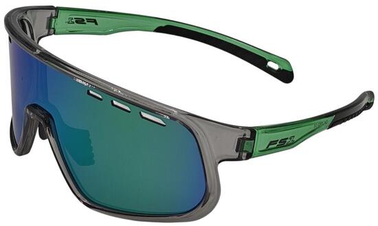 Okulary sportowe FUZLU FS1 TRH-102-5 TR90 UV400 rowerowe grey green