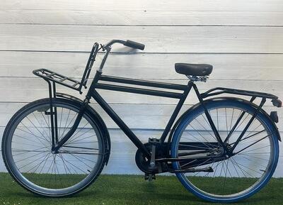 Transport stadsfiets, zwart - framemaat 59 cm