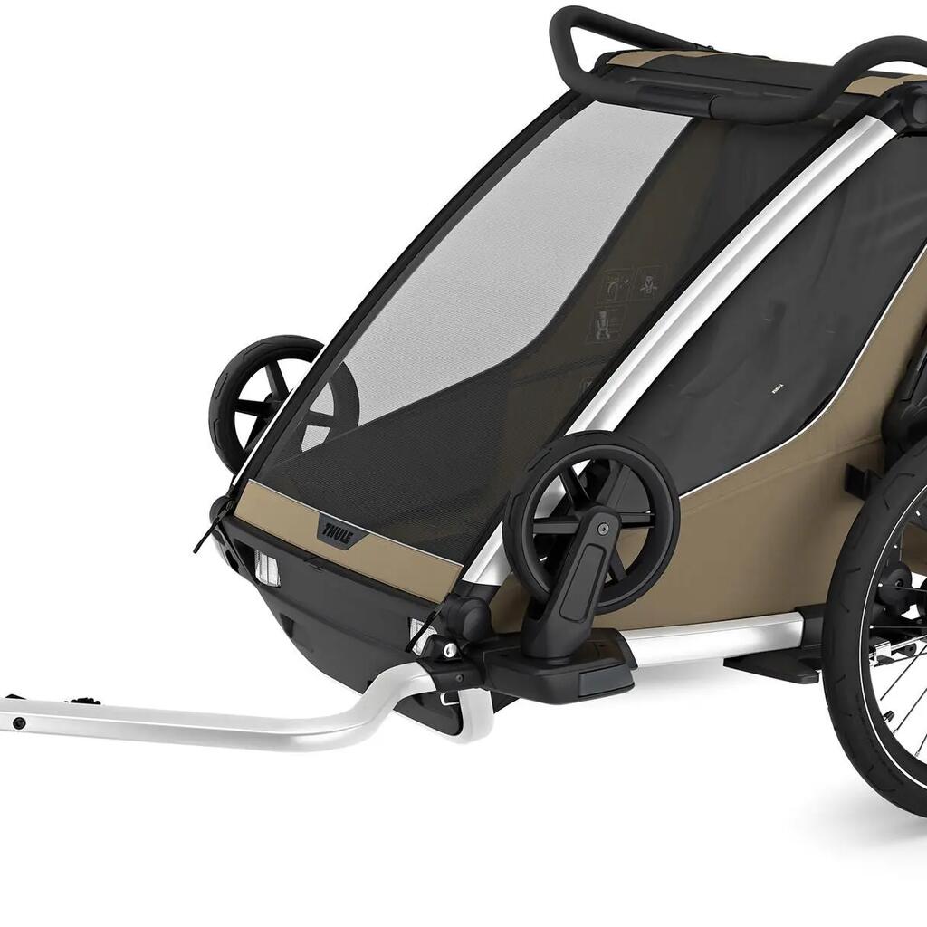 Thule Chariot Cross 2 Double All-Activity Bicycle Trailer Faded Khaki