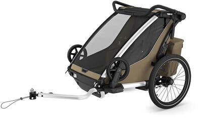 Thule chariot cross 2 double fietskar faded khaki