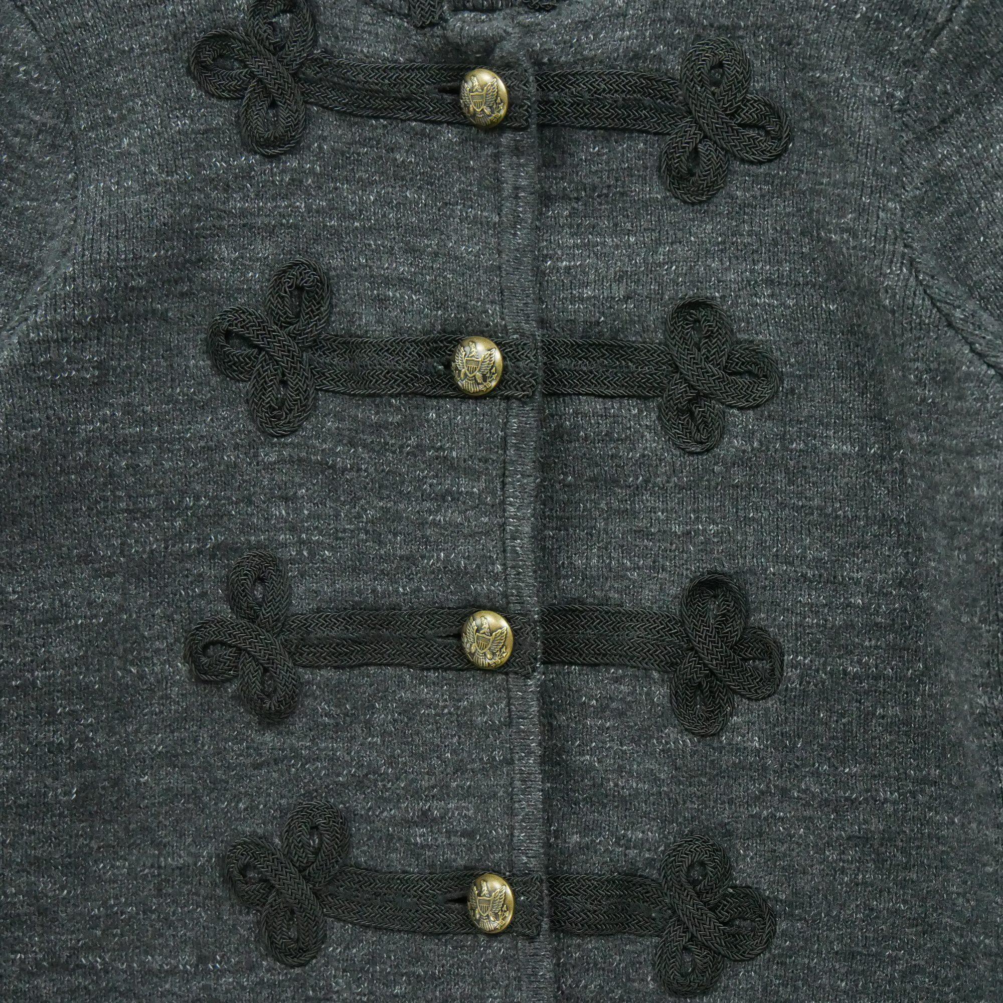 Women's Black Cardigan Vest 4/7
