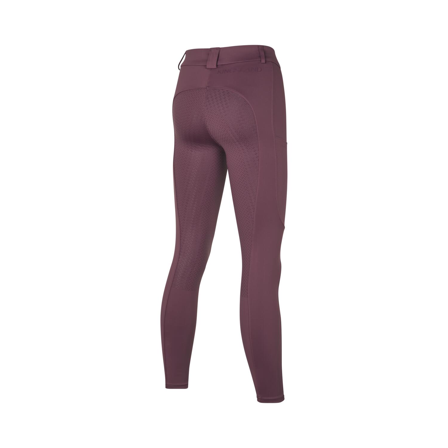 KLKAYA H SHAPE FULL GRIP REITHOSE PFLAUME WEIN DAMEN 2/2