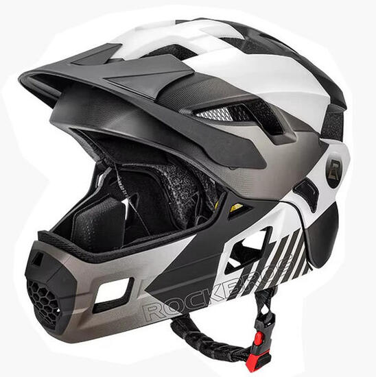 Kask dziecięcy z odpinaną osłoną podbródka FULL FACE off-road Rockbros