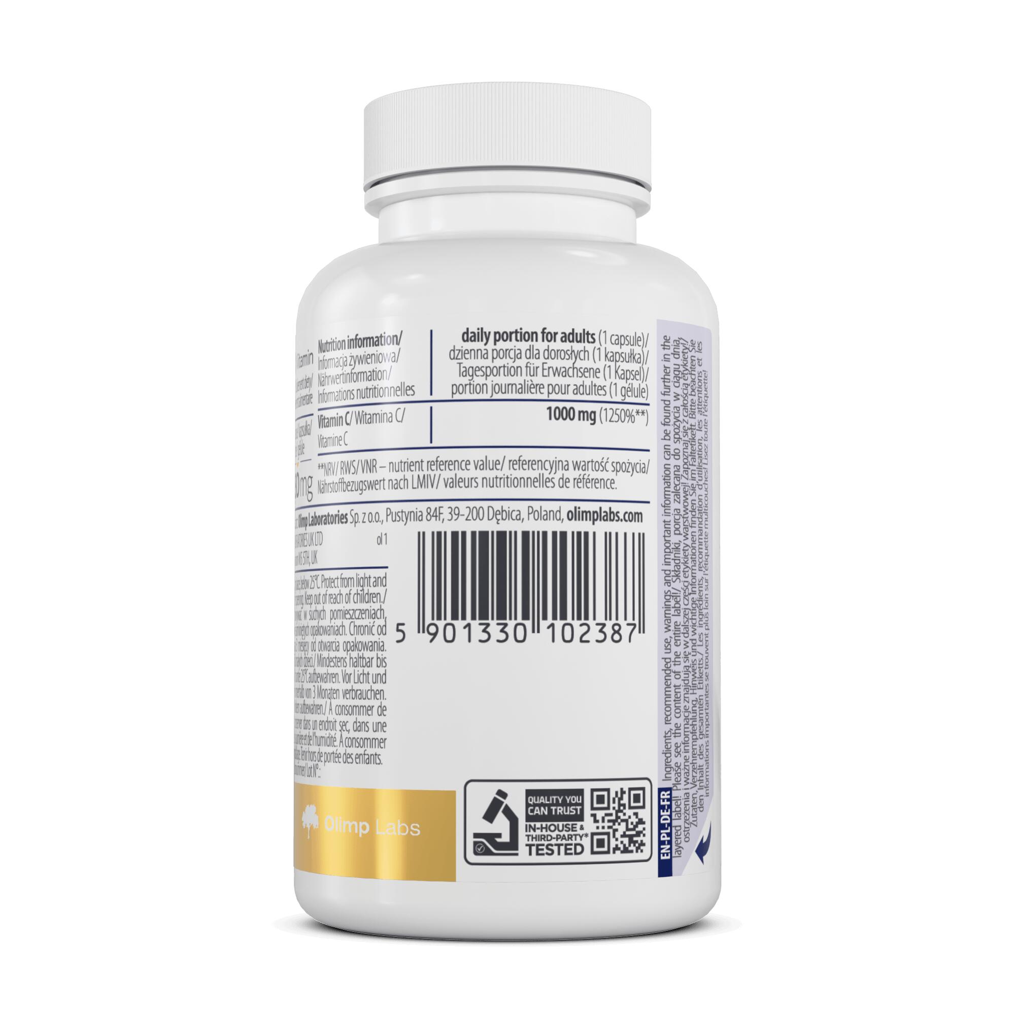 OLIMP C-1000 VITAMIN 90kaps WITAMINA C KWAS L-ASKORBINOWY ODPORNOŚĆ 3/3