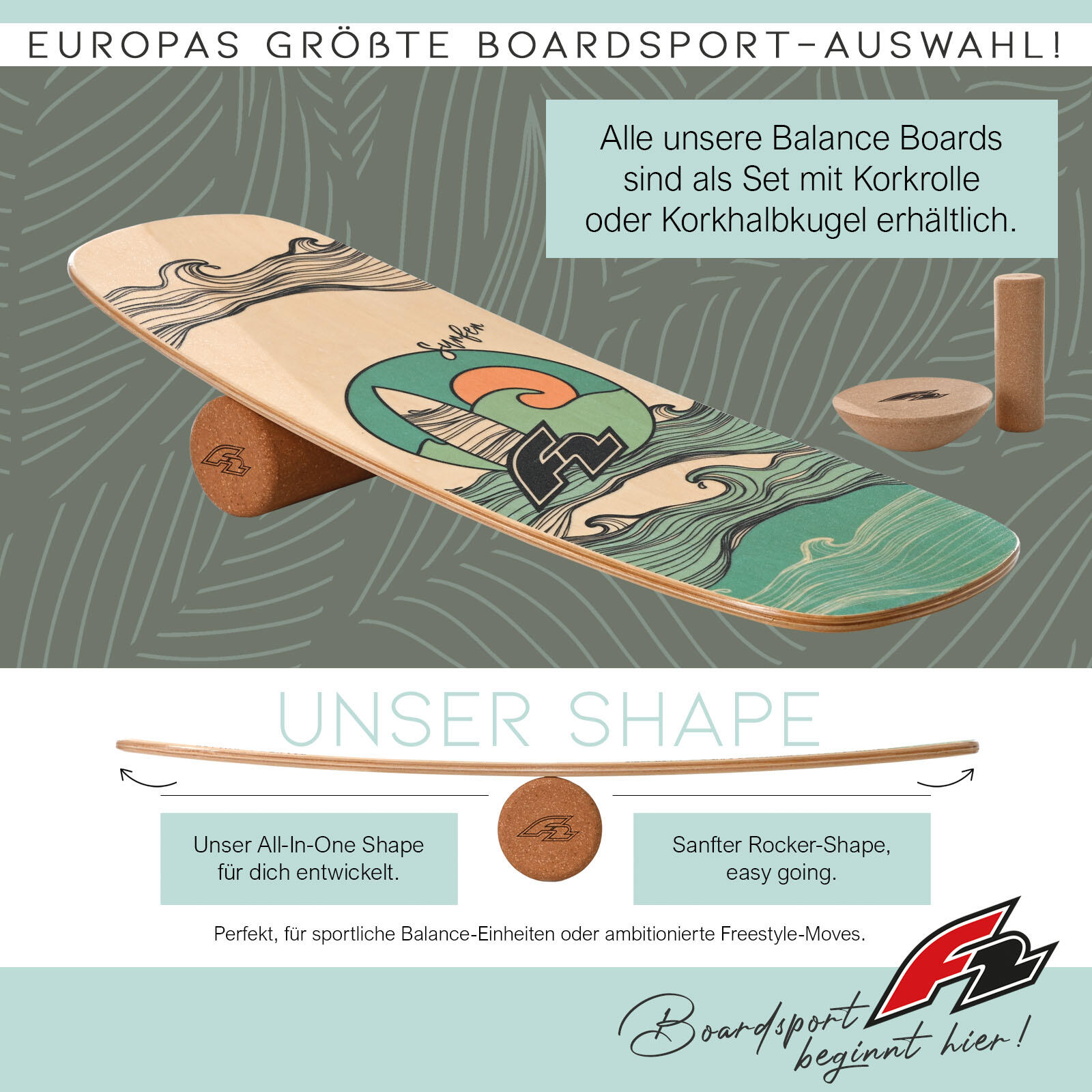 Set Balance Board Pill 86x30cm con rullo in sughero 2/7