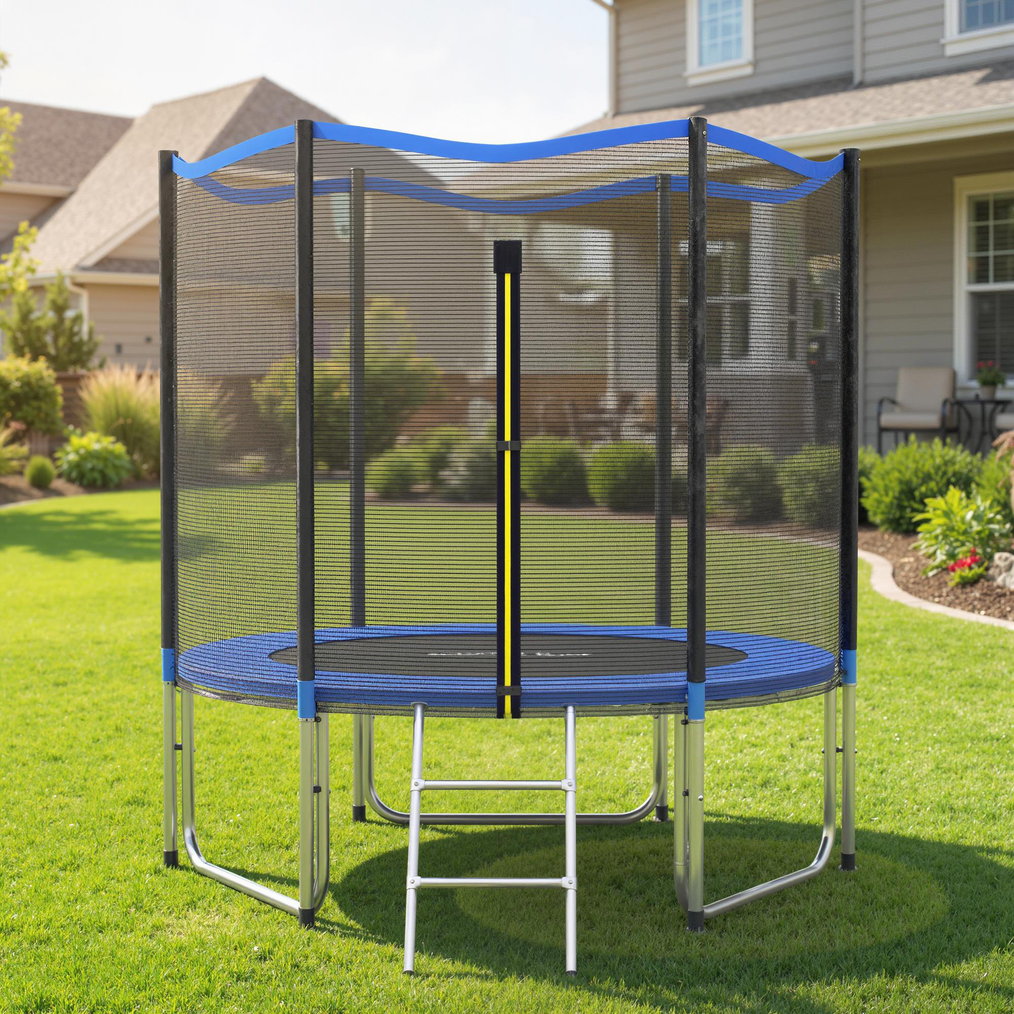 Trampolim infantil ø244x240 cm azul SPORTNOW 2/5