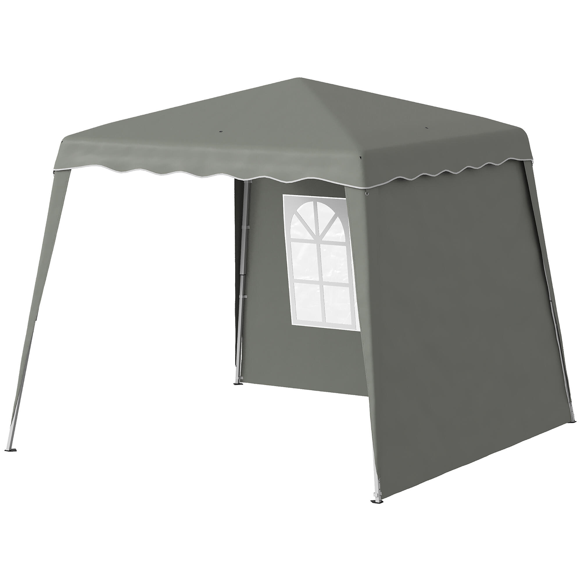 Tenda dobrável 289x289x250 cm cinzento Outsunny 5/5