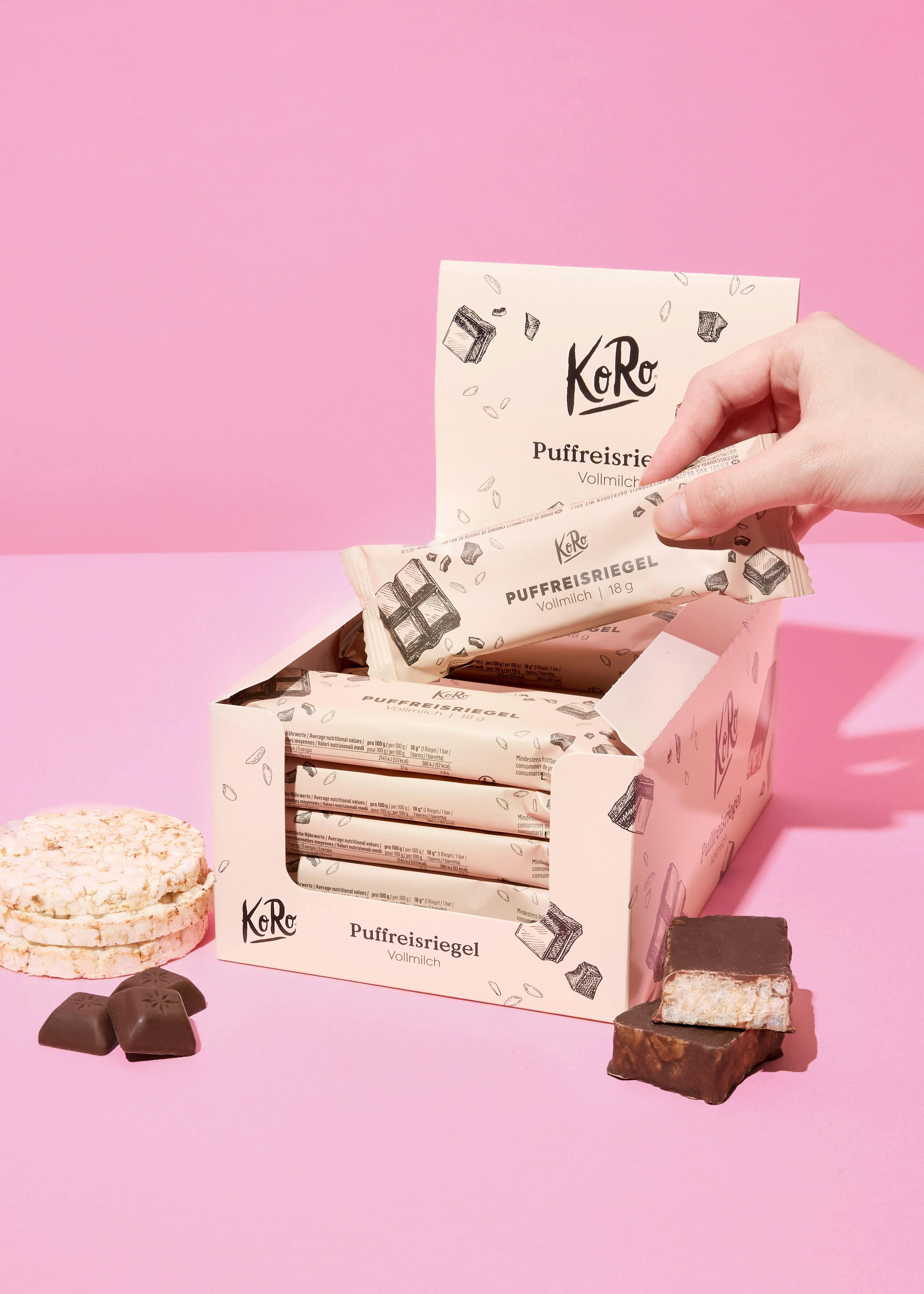 Barretta di riso soffiato al cioccolato al latte | 20 x 18 g 4/5