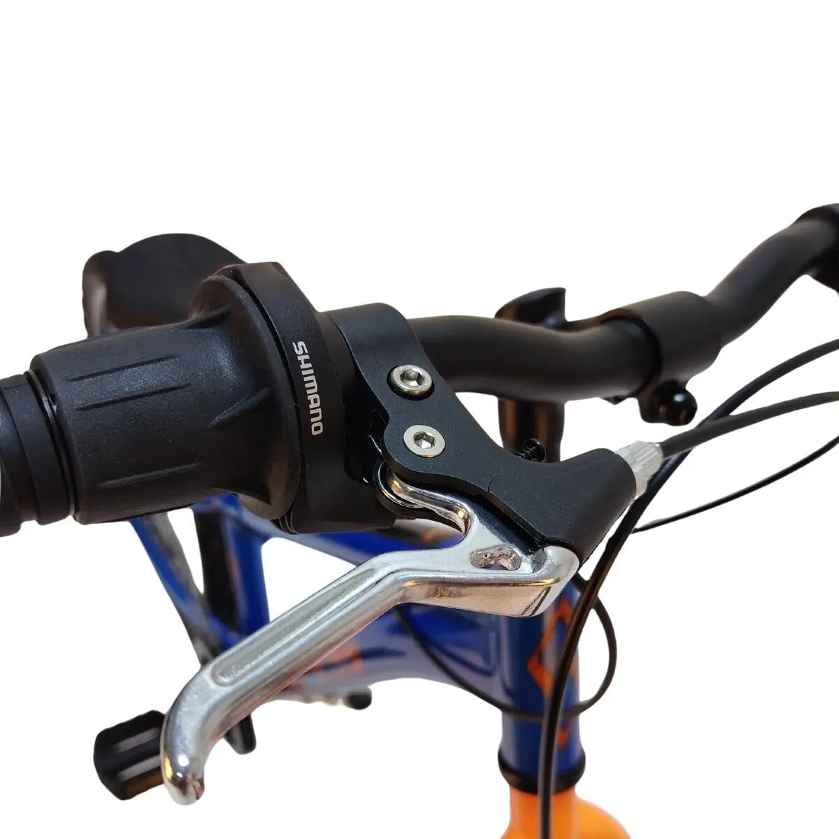 Bicicletta per bambini DHS Sonic - 20 pollici, blu-arancione 6/7