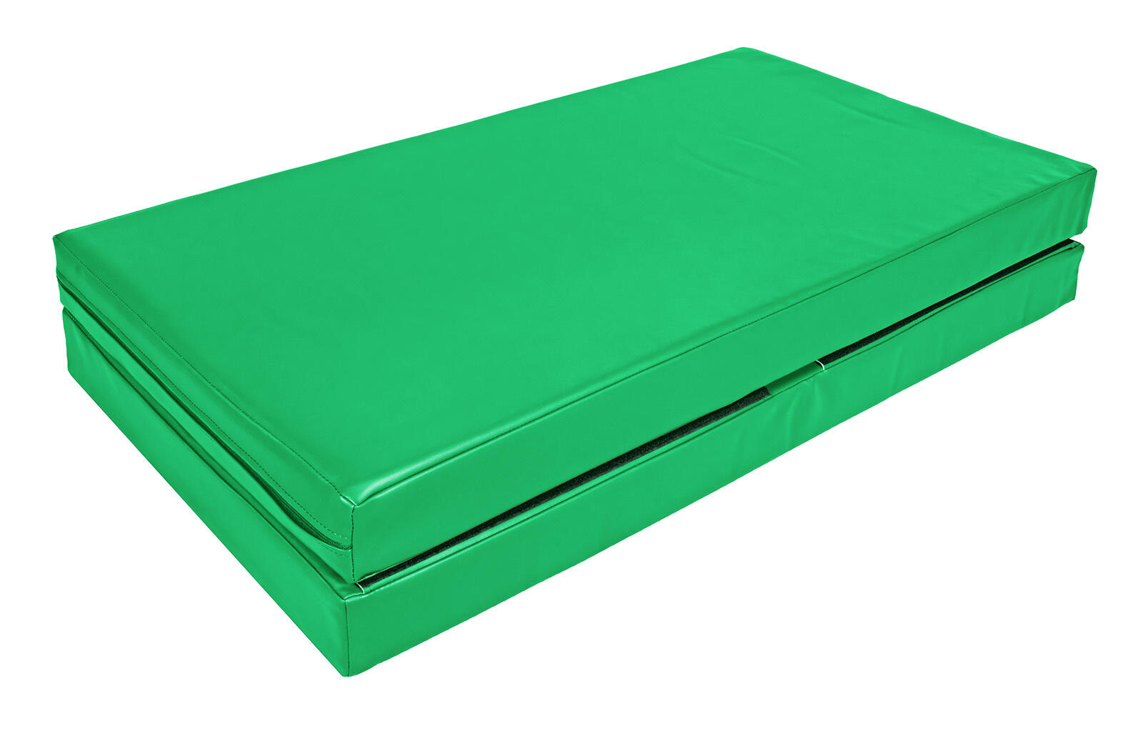 Materac dwuczęściowy z rzepami UNDERFIT 130 x 120 x 10 cm miękki zielony 6/7