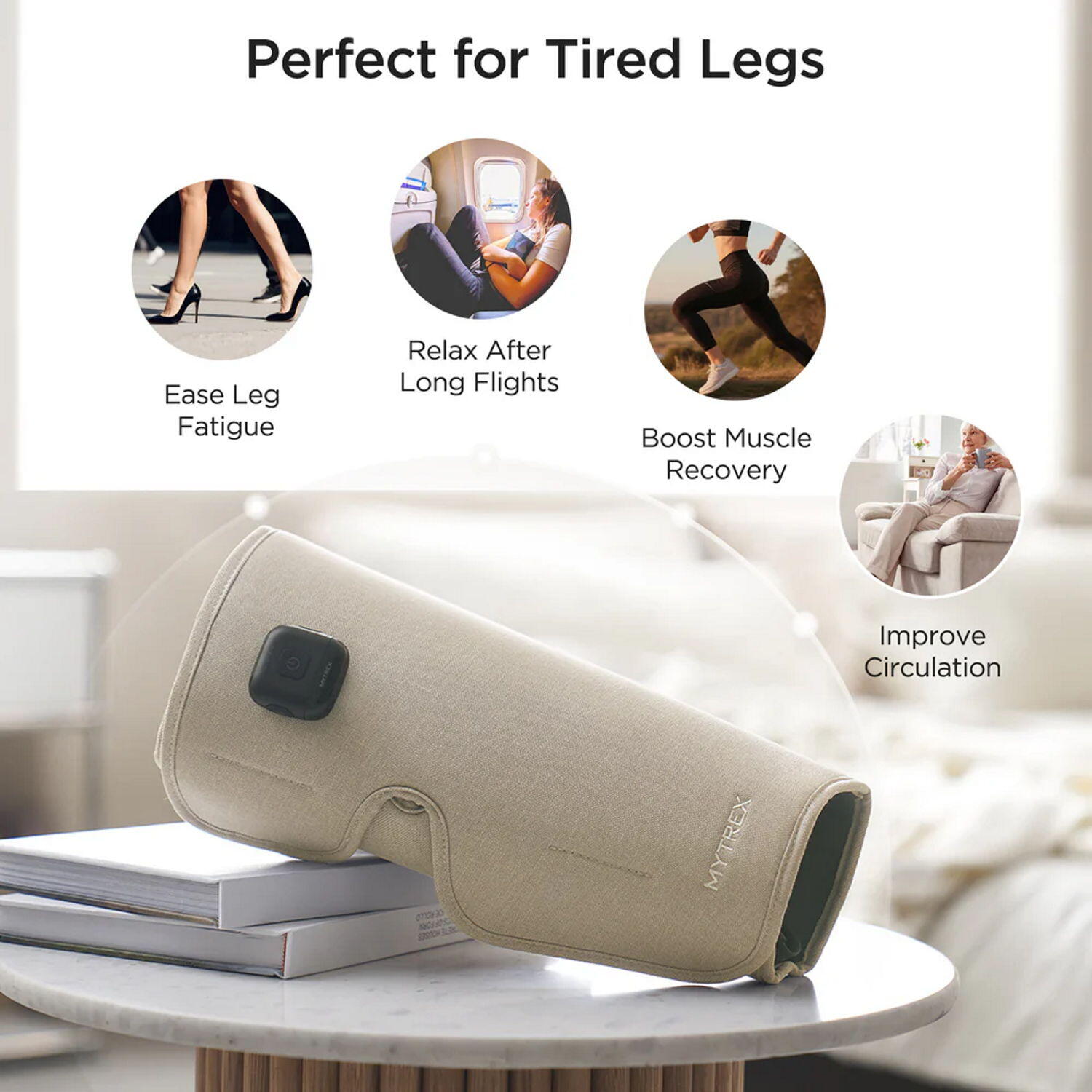 Mytrex Rakuno Fit Masajeador Revitalizante para piernas cansadas color Marron 2/7