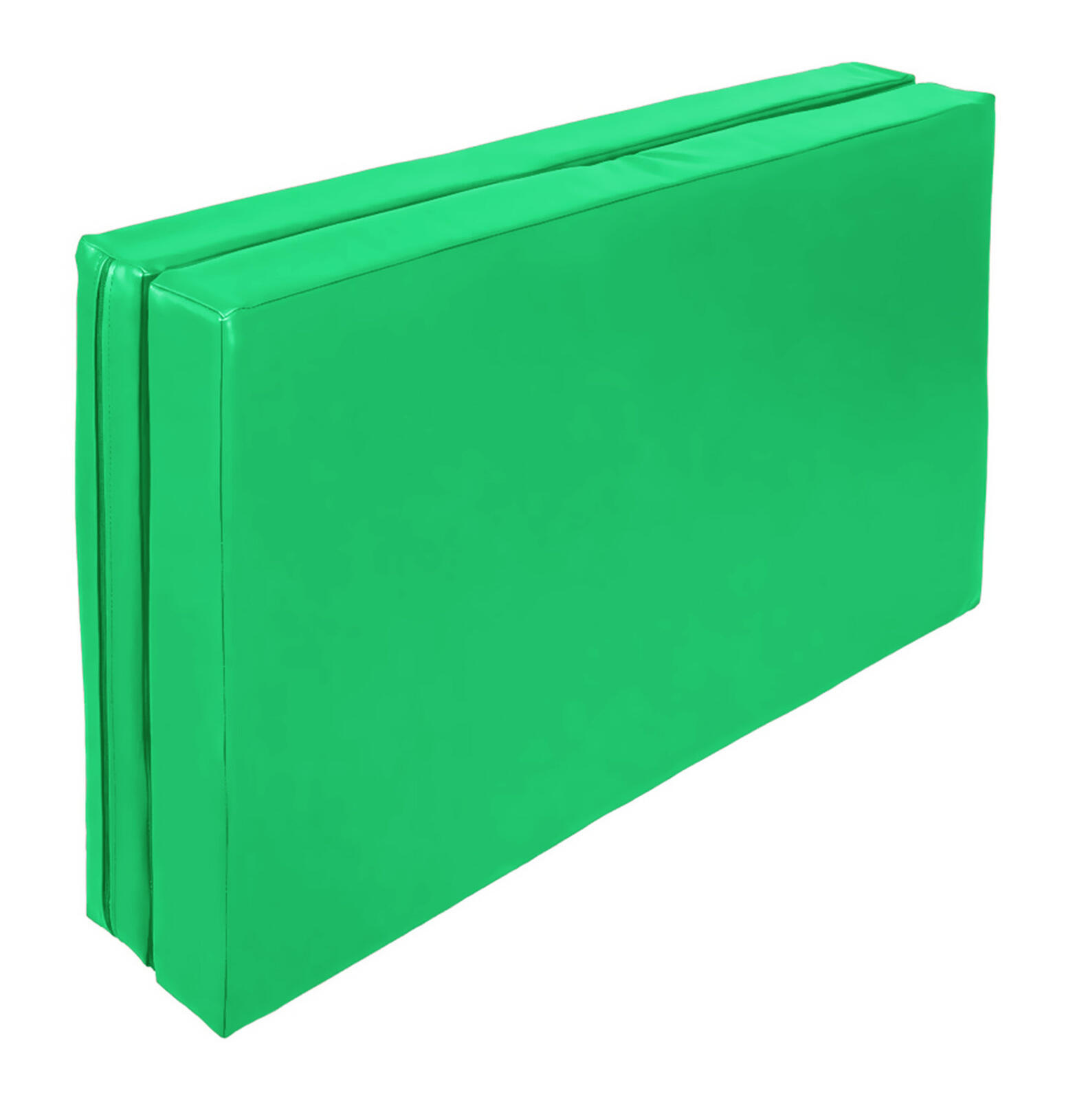 Materac dwuczęściowy z rzepami UNDERFIT 130 x 120 x 10 cm miękki zielony 4/7