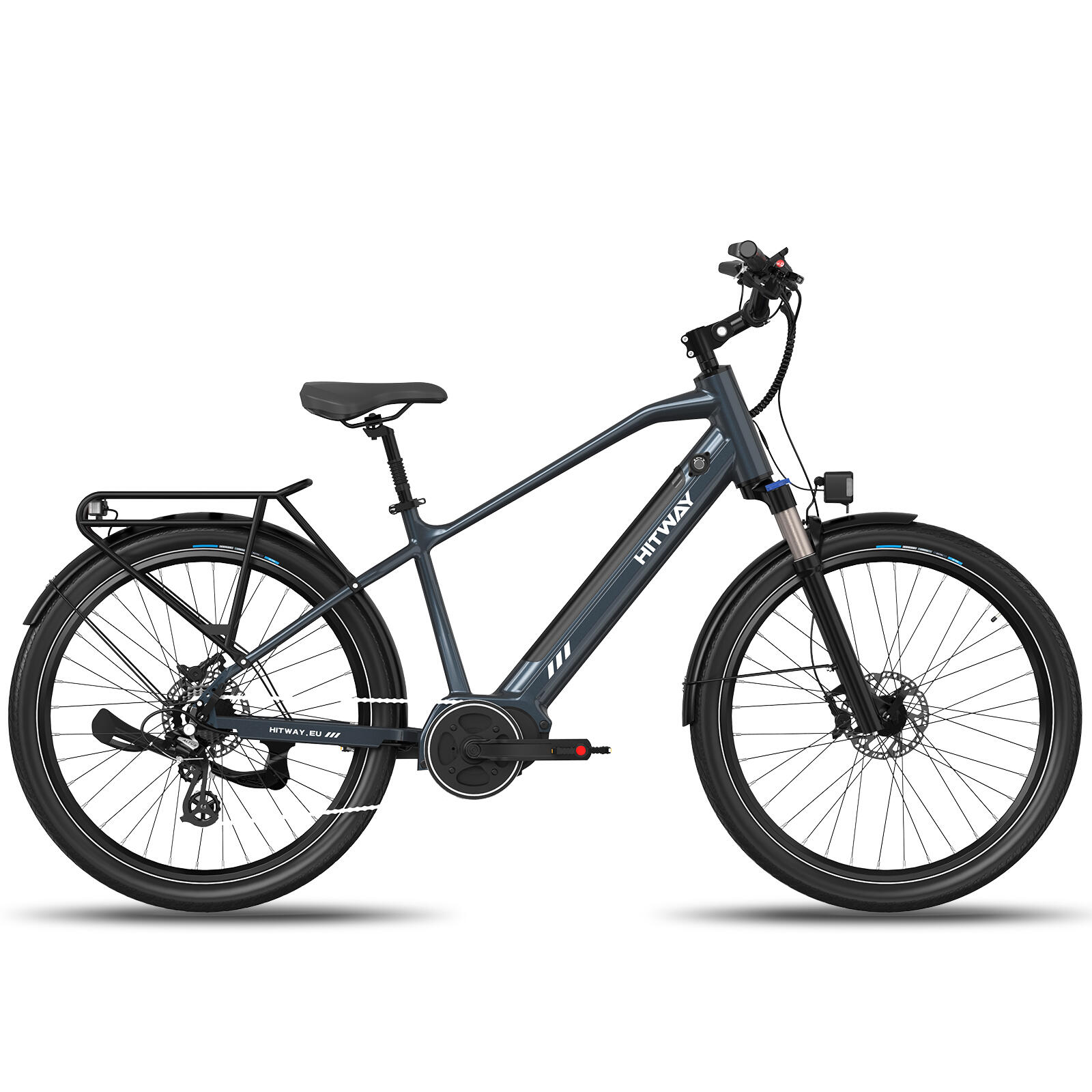 Bici elettrica da città motore centrale 75nm freni idraulici bk33 2/7