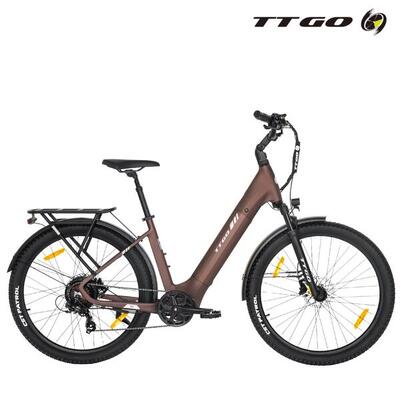 Bicicletta ibrida elettrica Z3 pendolarismo lunga autonomia bianco