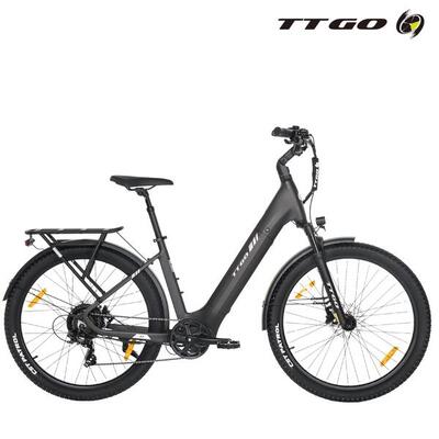 Bicicletta ibrida elettrica Z3 pendolarismo lunga autonomia bianco