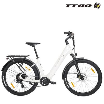 E-Bike lage instap Z3 120km elektrische fiets uniseks wit