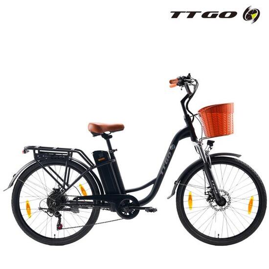Herren/Damen YY26 80km 26 Zoll, E-Bike 250W 2026, schwarz
