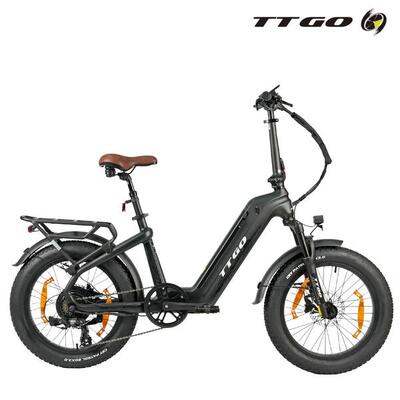 Elektrische hybride fiets f8 woon-werk lange afstand zwart