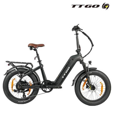 Vélo électrique hybride F8 vélotaf longue autonomie noir