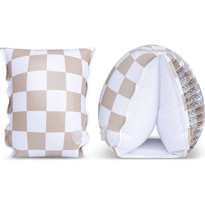Swim Essentials Arm Bands - Beige - Checkmate 2/4