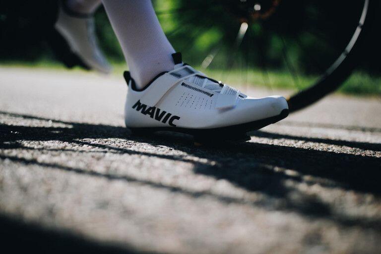 Scarpe da strada Mavic Aksium Strap bianche 5/7