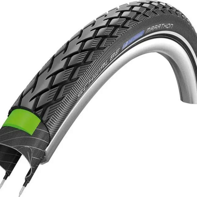 Schwalbe Marathon 700 mm Tire Tubetype Wire TwinSkin Endurance Compound GreenGua