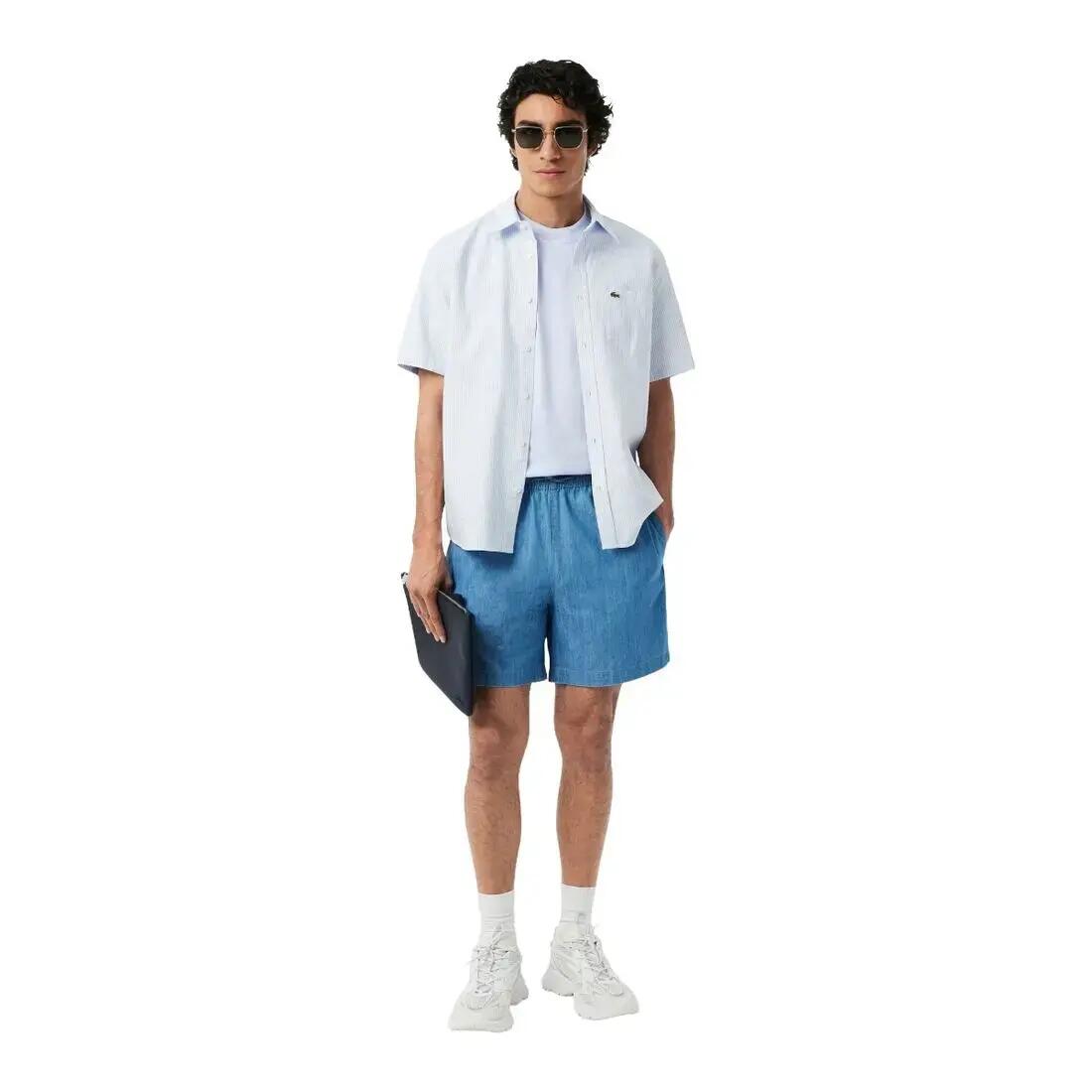 Maglia a maniche corte Lacoste modello TH7318-00-J2G per uomini 4/5
