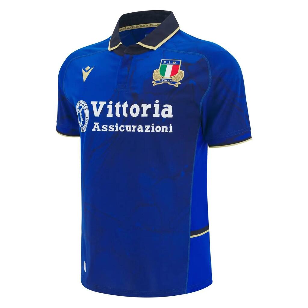 Macron Italy 2025/2026 Replica Home Rugby Jersey for Adults - Blue