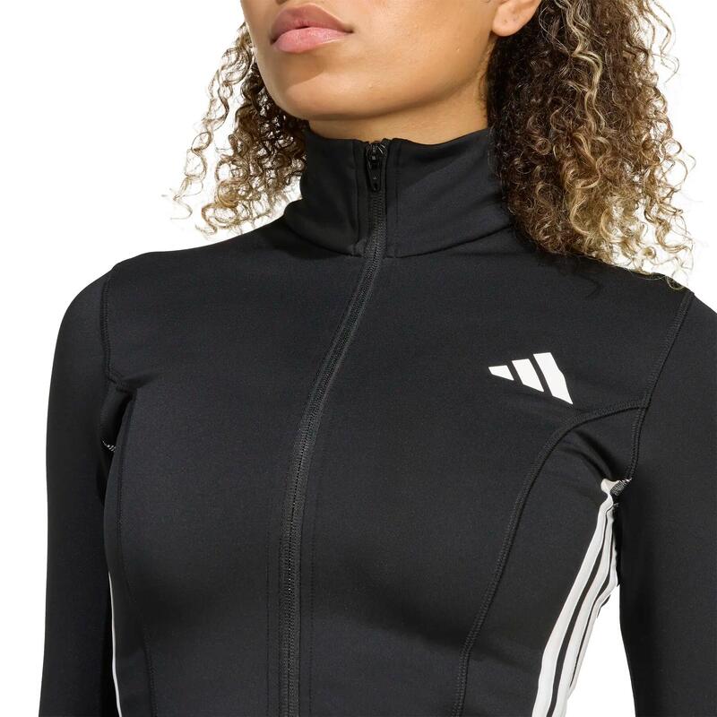 Hanorac pentru femei adidas Workout Essentials 3-Stripes Zip Through