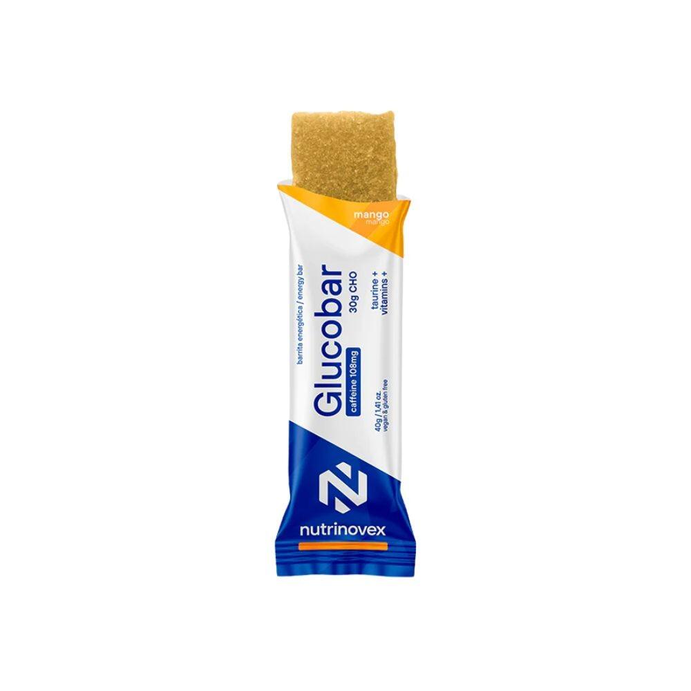 Barra de cafeína Glucobar manga tangerina tangerina Nutrinovex 1/2