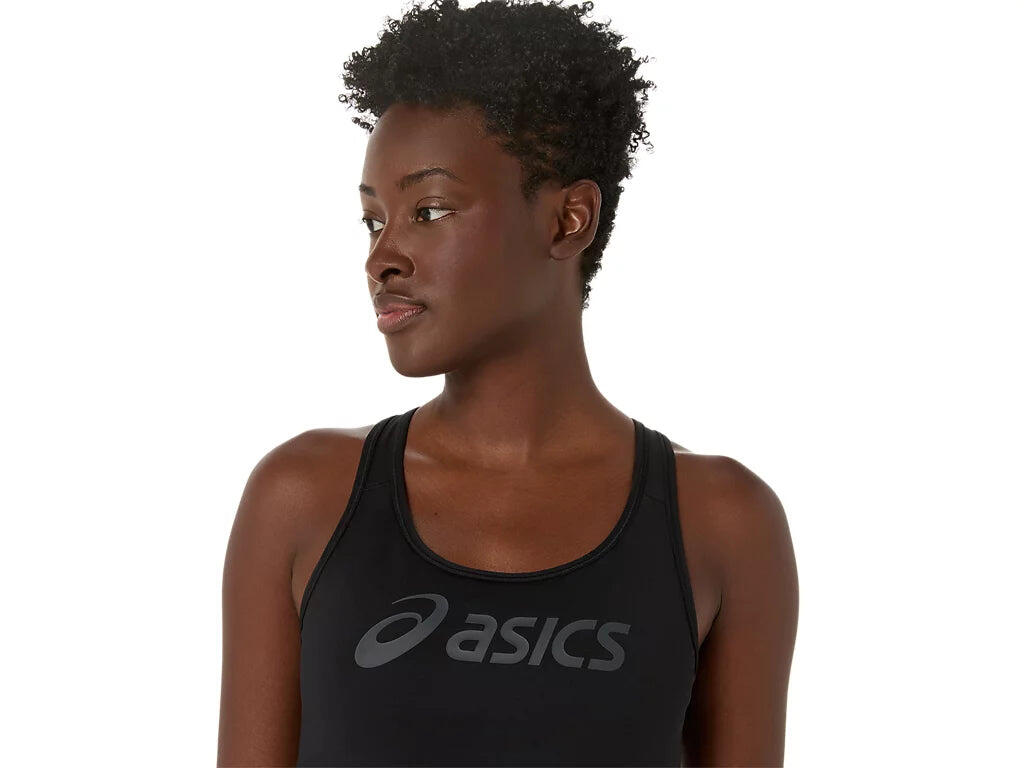 ESSENTIAL  LOGO PADDED BRA BLACK WOMAN 3/4