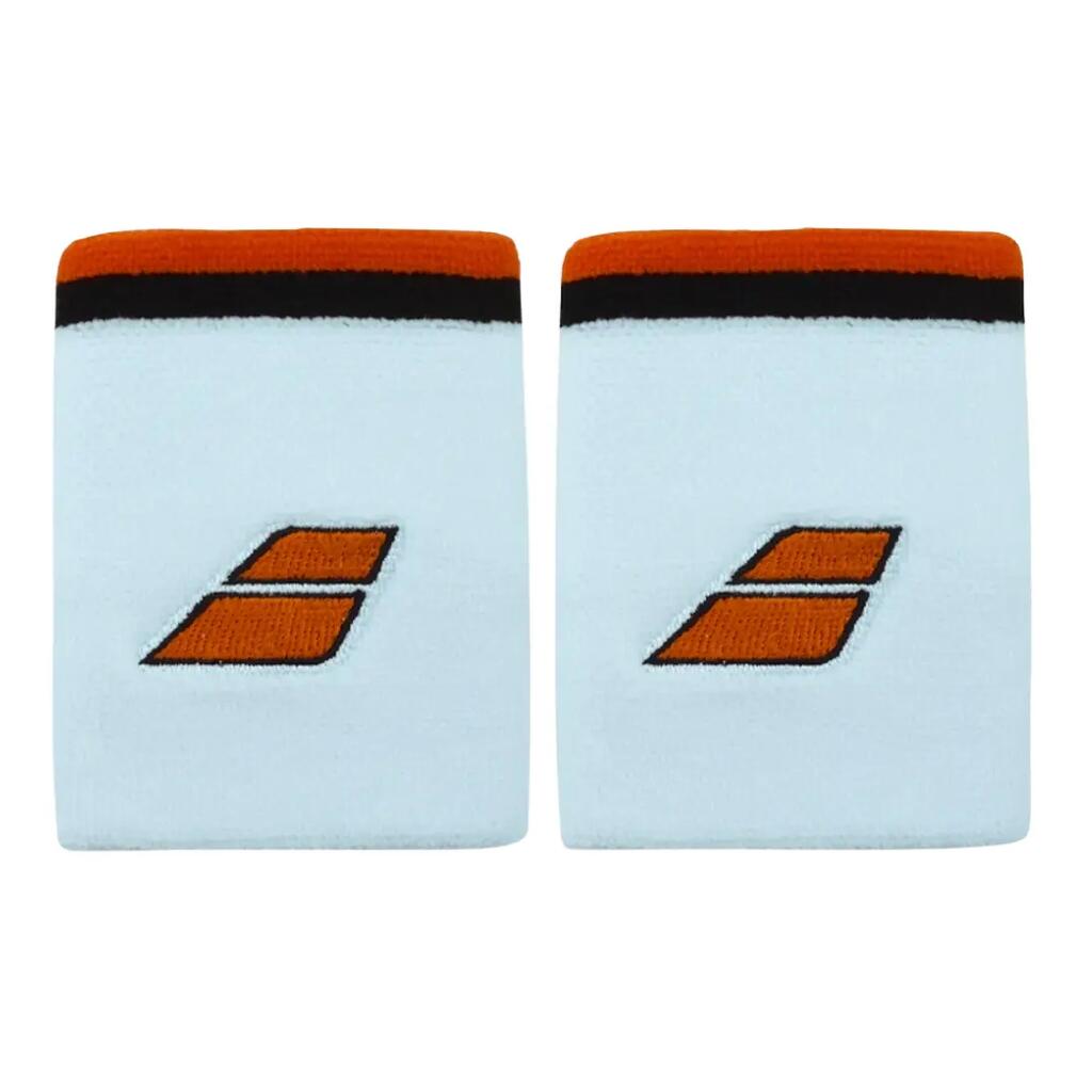 TERRY JUMBO WRISTBAND WHITE/ORANGE (2X)