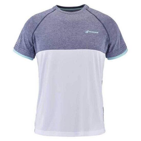 PLAY CREW NECK T-SHIRT GRAU/WEISS HERREN
