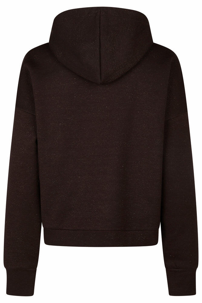 KAPUZE SPARKLE SHIRT SCHWARZ TRÜFFEL 2/6