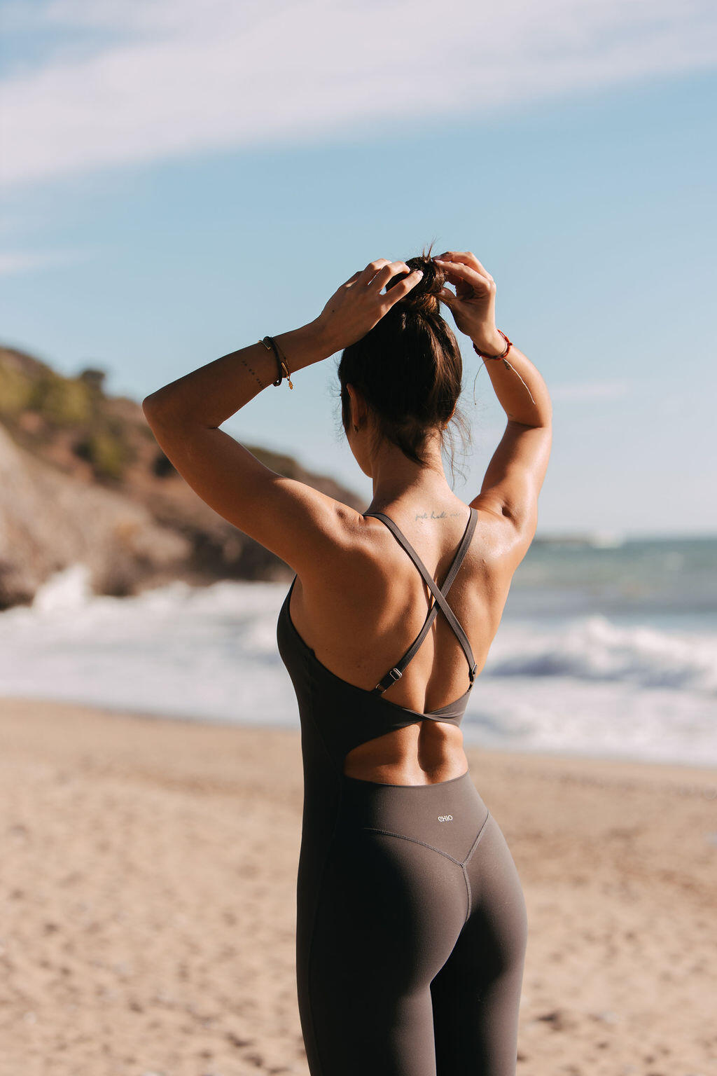 Mono largo de tirantes para pilates o yoga 4/7