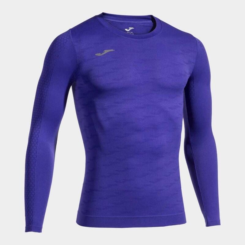 Camiseta Manga Larga Fútbol Hombre Joma Brama Classic Violeta 4/5