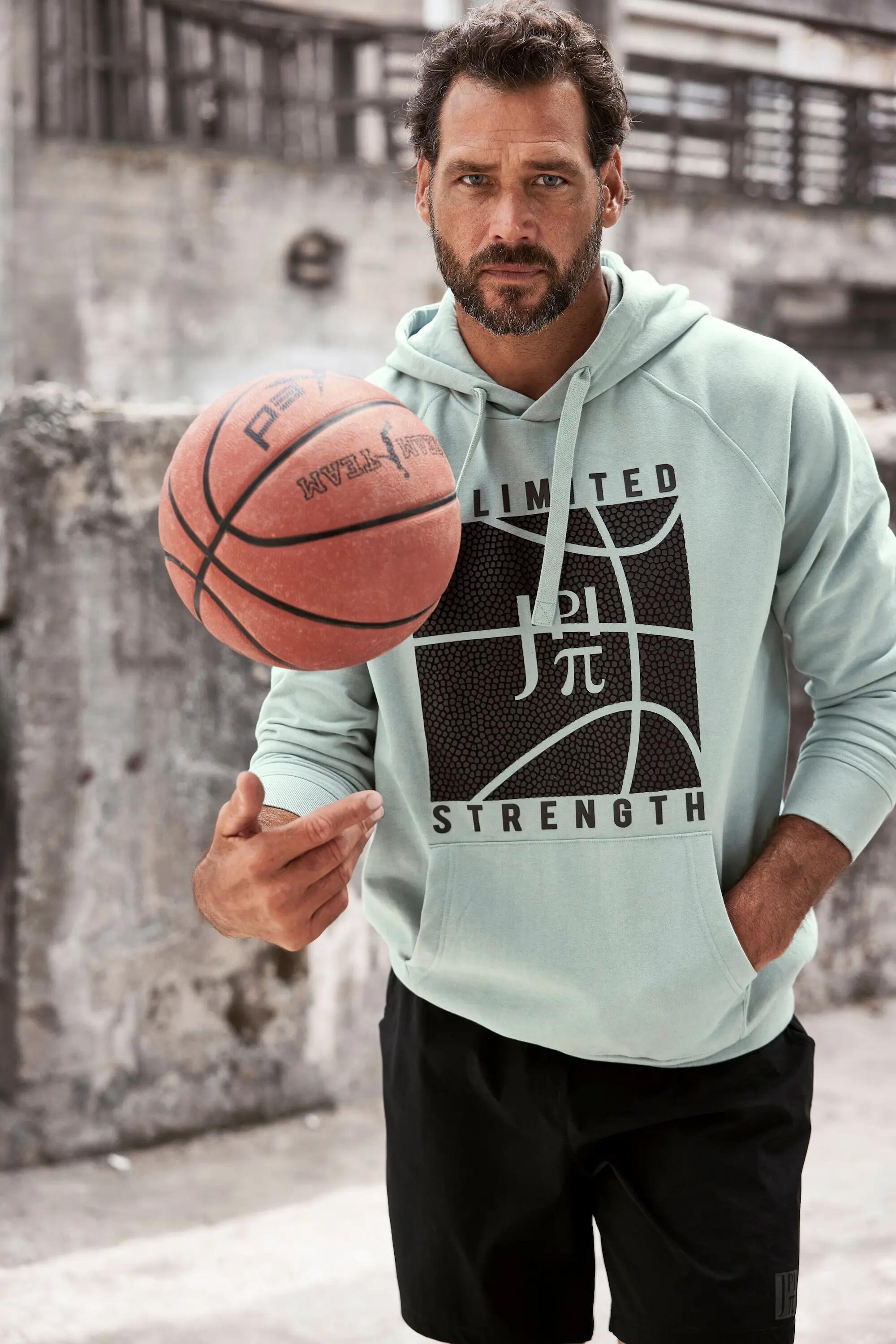 Hommes Sweat à capuche collection fitness. Imprimé basketball 6/6