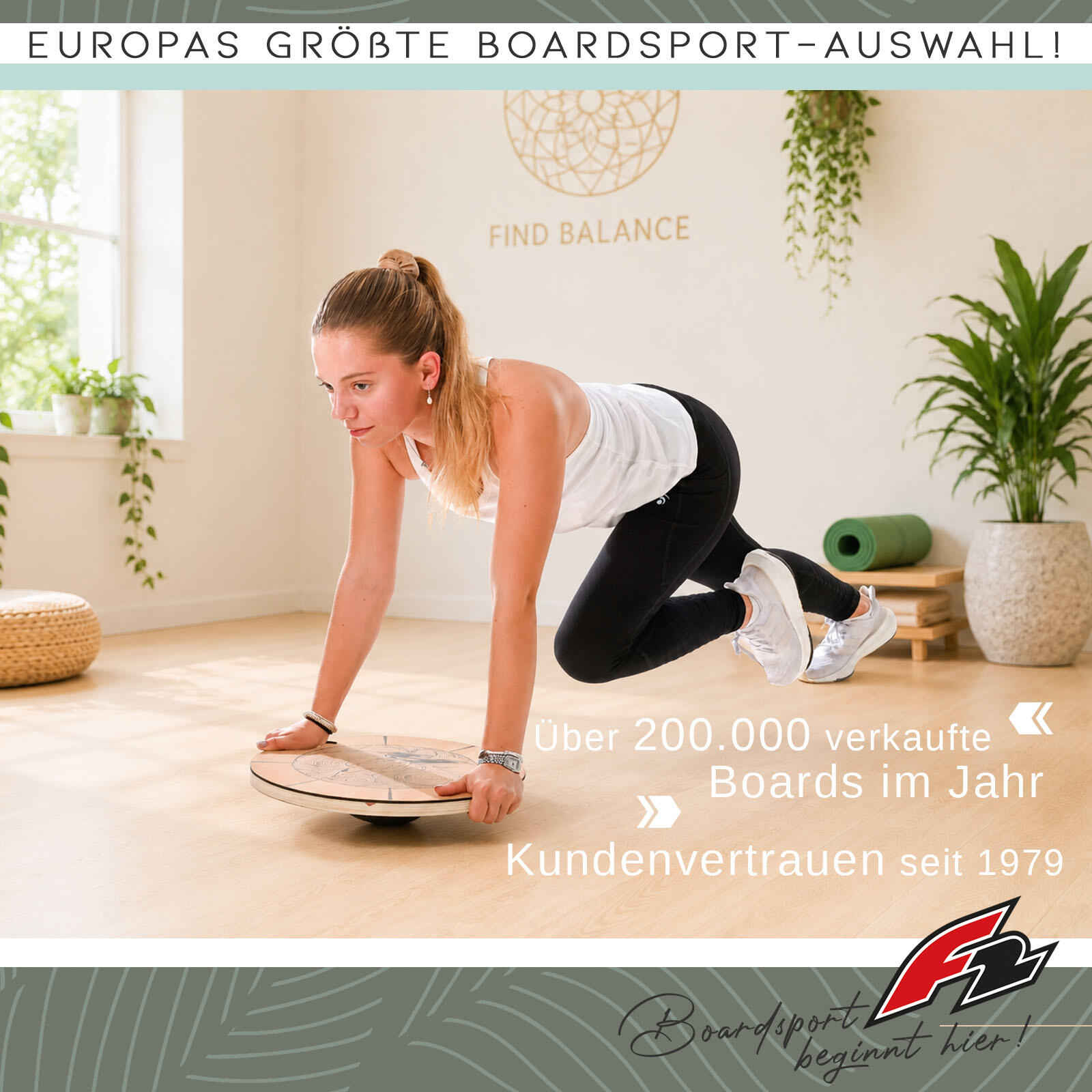 F2 Round Balance Plate Plato de Equilibrio Balance Training 5/5