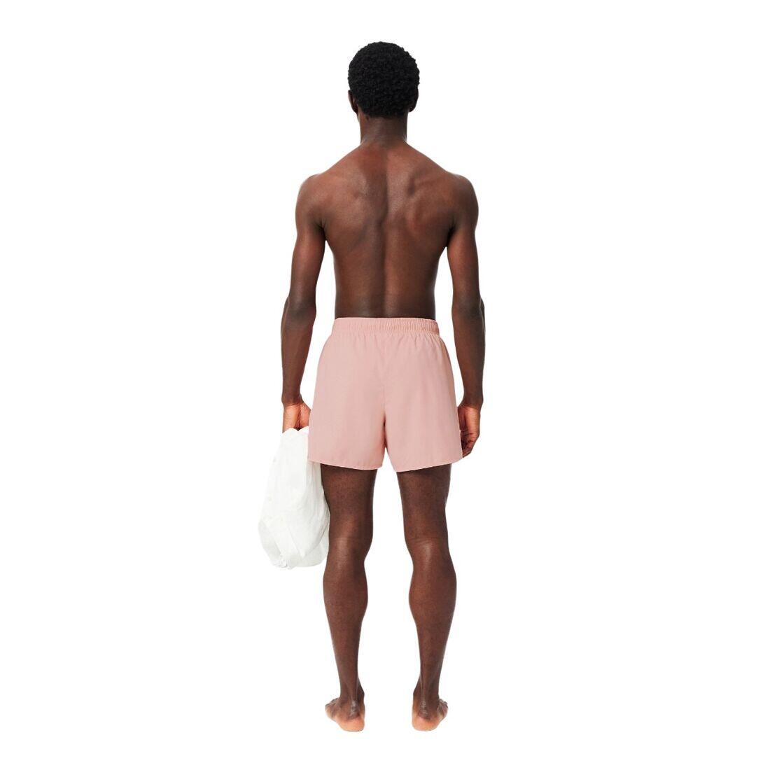Bañador Rosa Lacoste de Secado Rápido Rose con Estilo Cómodo y Elegante 4/7