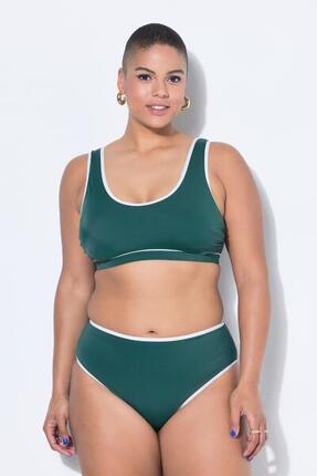 Femme Bas de bikini sculptant à taille haute et passepoil
