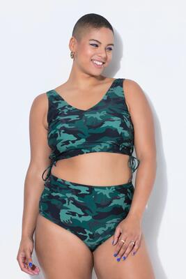 Dames bikinislip panty camouflage hoge taille vormend